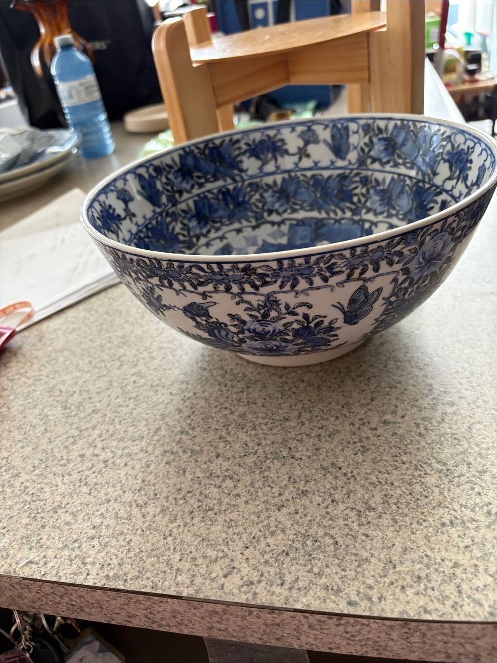 Antique 19th c Blue White Chinese Bowl 
Beautiful Condition Never used